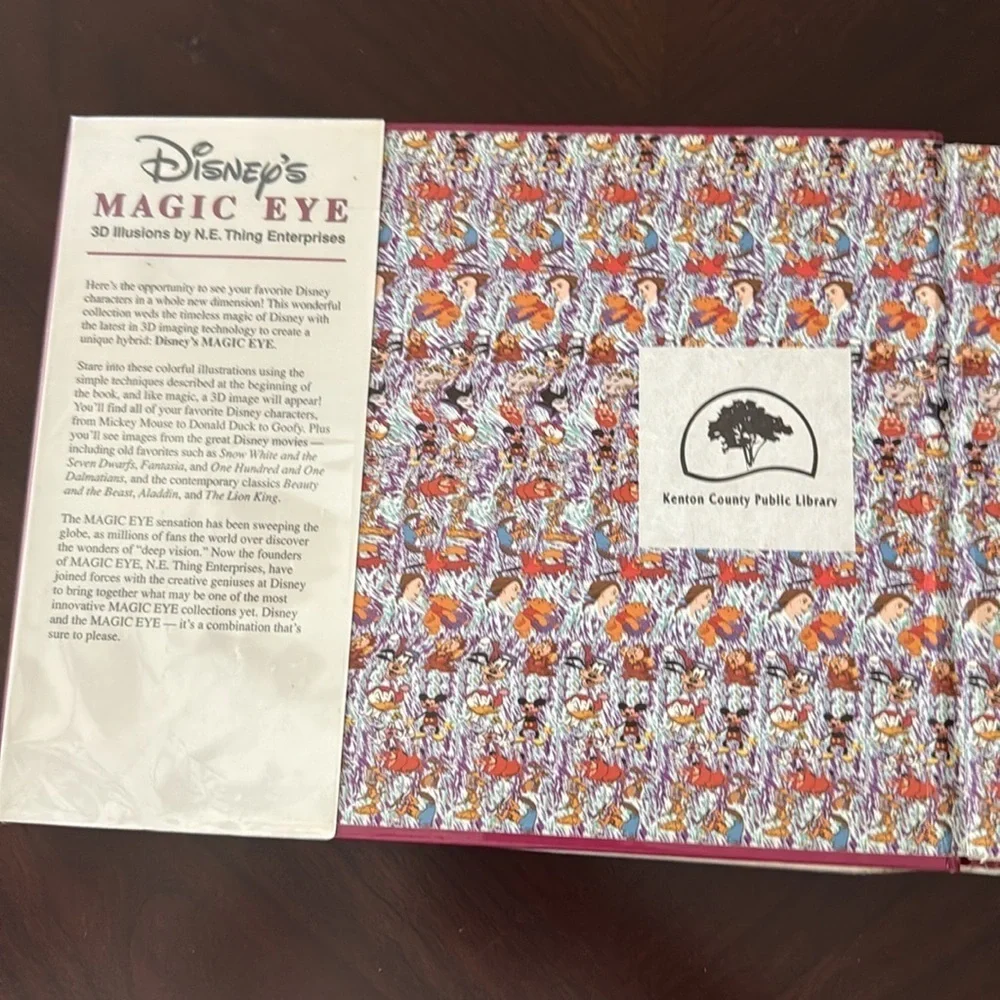 Vintage Disney magic eye book from scholastic